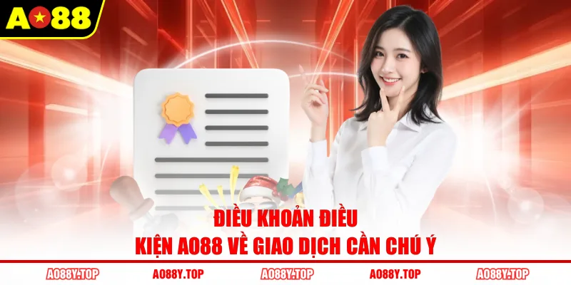 Điều khoản điều kiện AO88 về giao dịch cần chú ý